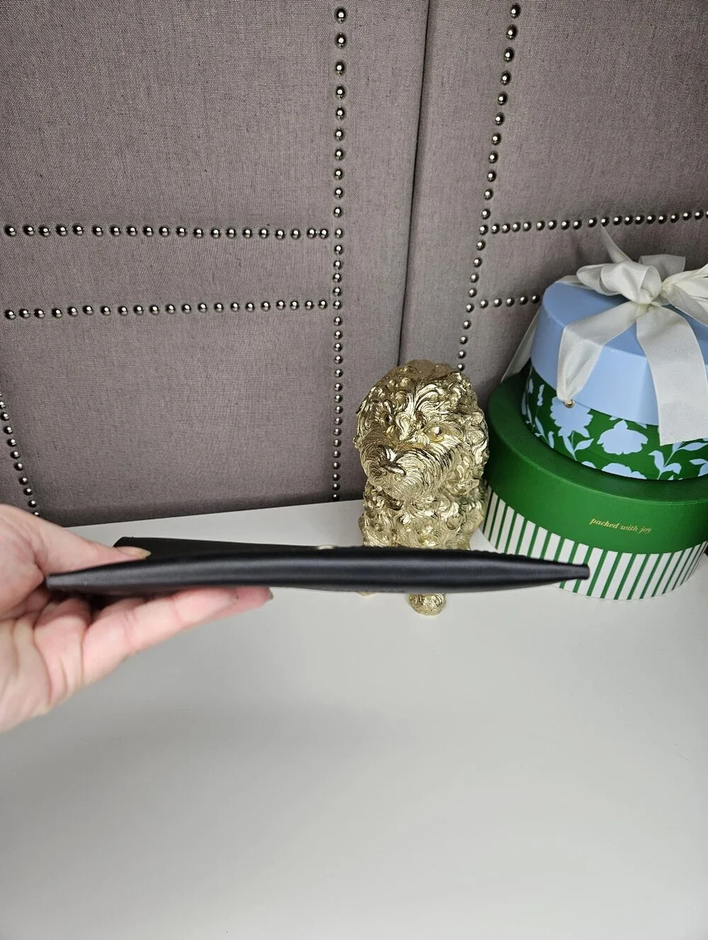 Portland Leather Goods Smooth Black Envelope